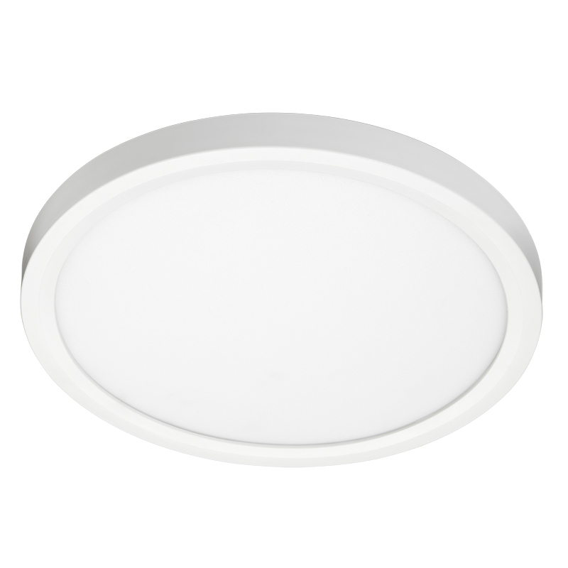 Juno SlimForm Surface Mount Downlights - Round, 11 Inches, 1300 Nominal Lumens, 4000K, 90+ CRI, Multi-Volt, 0-10V Dimming Driver, White, SKU - 259EPJ