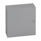 Eaton B-Line series Type 1 panel enclosures, 16" height, 6" length, 20" width, NEMA 1, Hinged cover, 1 enclosure, Wall mount, Small single door, Keyhole slots, Carbon steel