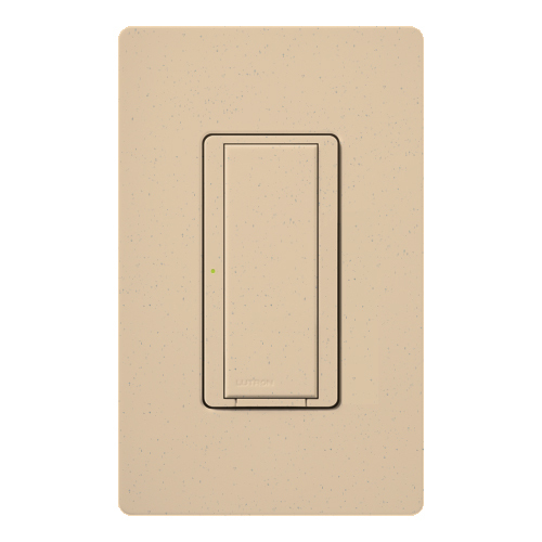RadioRA 2 Switch, Multi-location/single-pole, neutral required, 120V/8A light or 1/4 HP motor/5.8A motor in desert stone