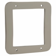 Eaton Crouse-Hinds series Square Cover, 4-11/16", Natural, Steel, Air plenum, Flat ring double gasketed