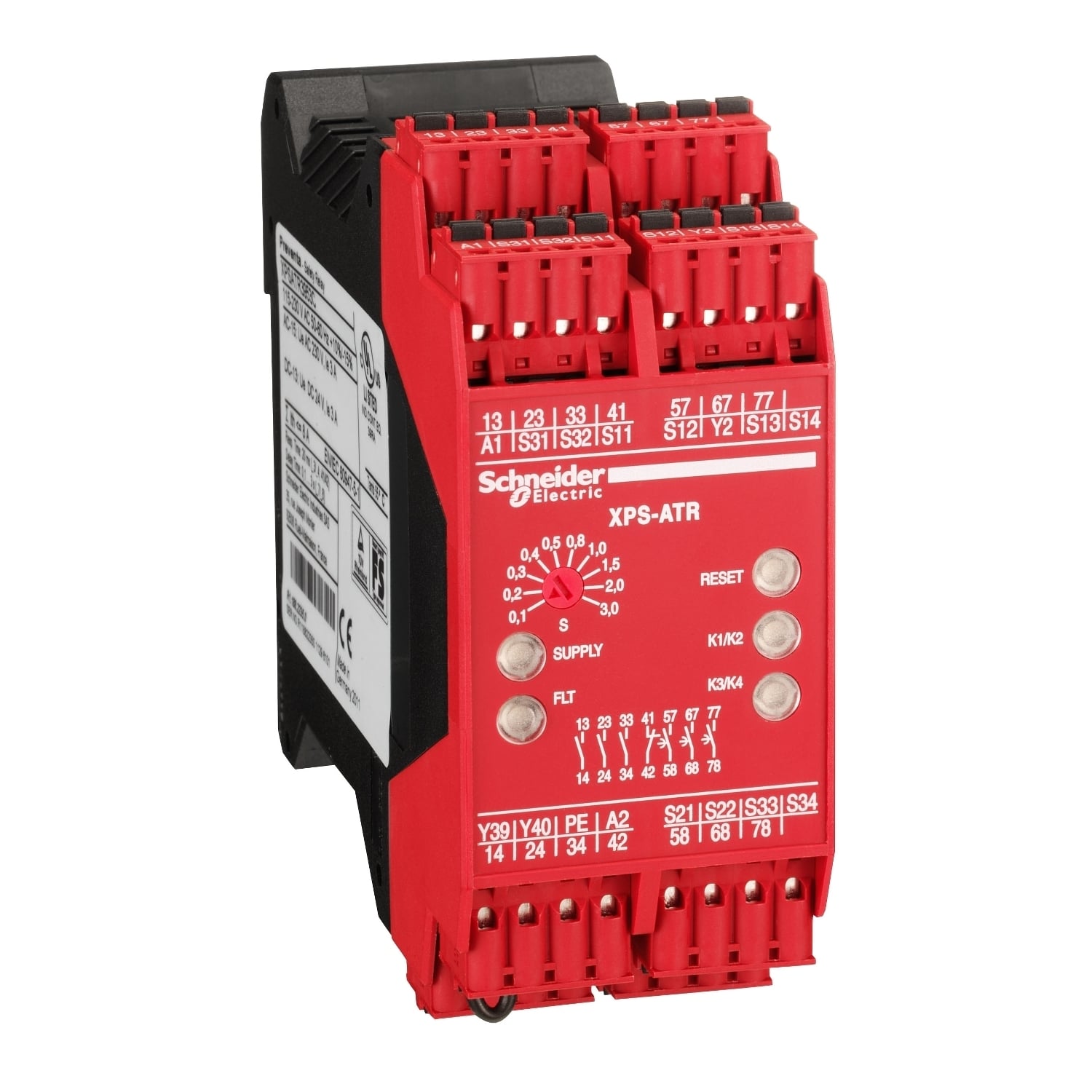 module XPSATR - Emergency stop and protective guard - 115-230VAC, time delay 30s