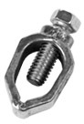 Ground Rod Clamp,Galvan,UNIV,BRZ Alloy/Stainless STL BLT