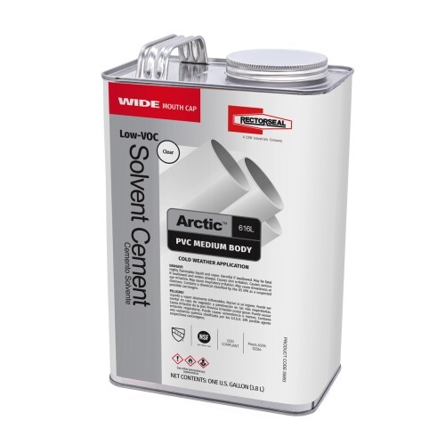 Arctic Low-VOC Medium PVC Solvent Cement, Clear, 1 Gallon