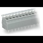 PCB terminal block; push-button; 2.5 mm; Pin spacing 5/5.08 mm; 2-pole; CAGE CLAMP; commoning option; 2,50 mm; gray