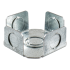 Raised Access or Wood Floorboxes, Recessed 4" Series, Cast Aluminum Box, Replacement Box Base with Knockouts