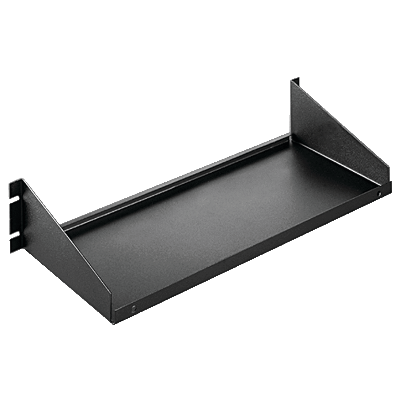 Single-Sided Shelf, 19.00x15.00, Black, Steel, Solid