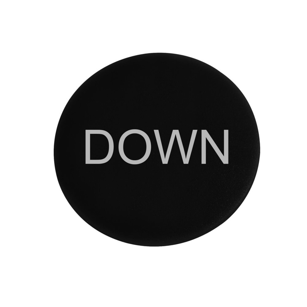 Eaton M22 pushbutton button plate, M22 Button Plate, 22.5 mm, Flush, Non-illuminated, Button: Black, Inscription: DOWN/ GB4, IP67, IP69K, NEMA 4X, 21