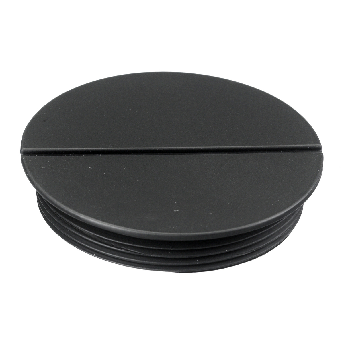 Floorboxes, Furniture Feed Series, Replacement Accessory, 2" Flush Threaded Plug, Black Powder Coat Finish