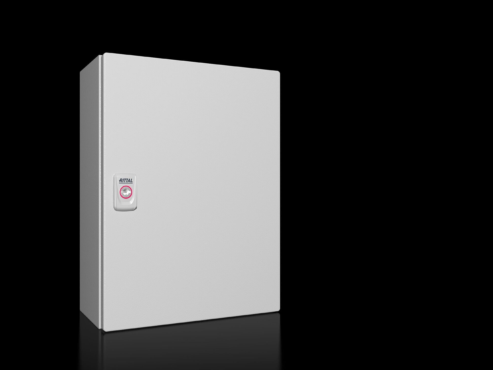 KX E-Box, WHD: 300x400x155 mm, carbon steel, with mounting plate, with door