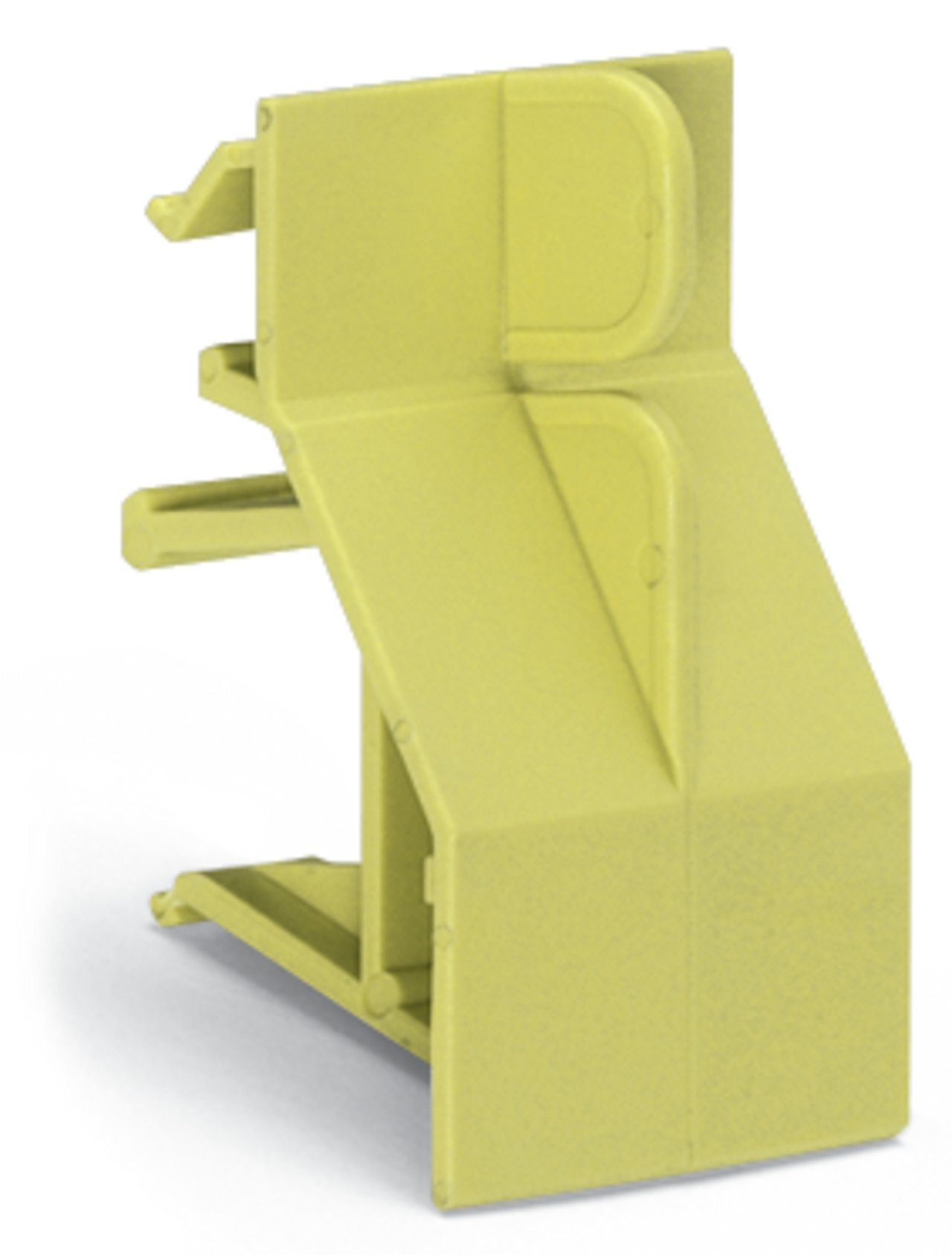Finger guard; touchproof cover protects unused conductor entries and jumper slots; for 185 mm high-current terminal blocks; yellow