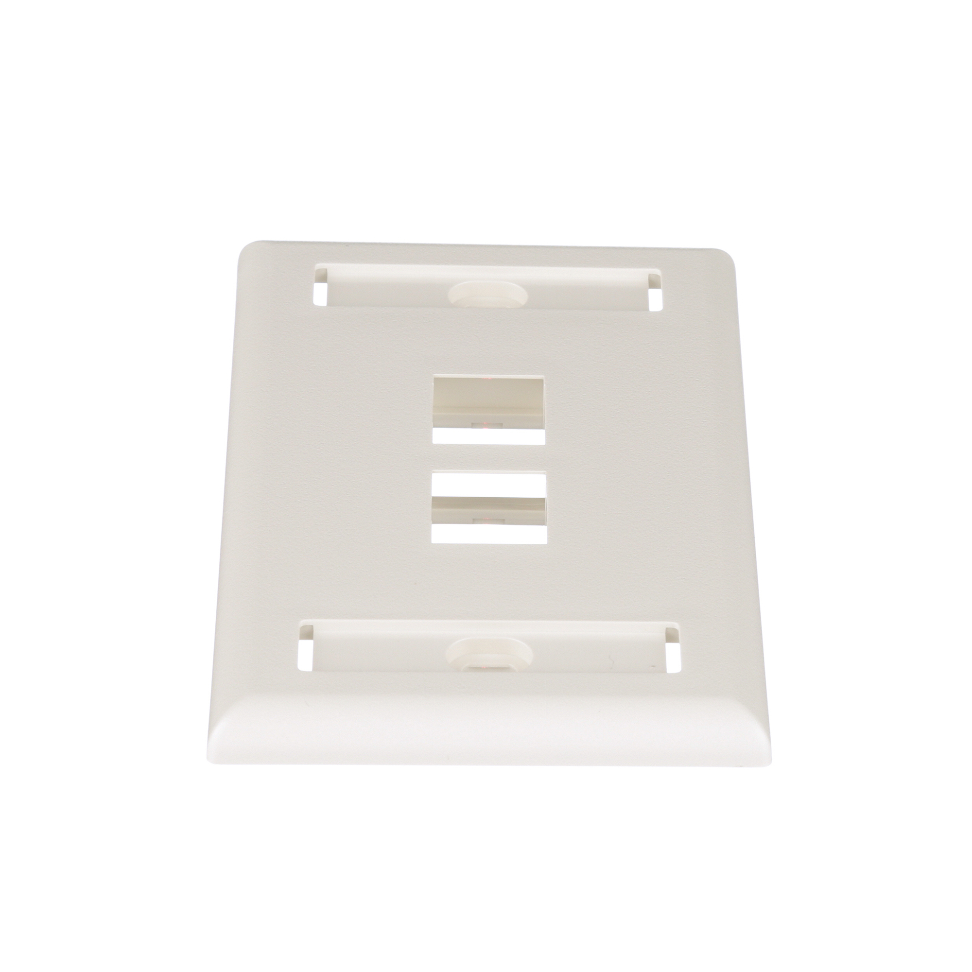 NK2FIWY NetKey Flat Face Plate, 1 Gangs, 2-3/4 in W x 4-1/2 in H x 0.45 in D, ABS, Off-White