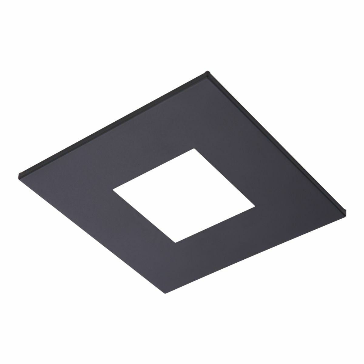 2" square open pinhole ML4 trim, matte black flange