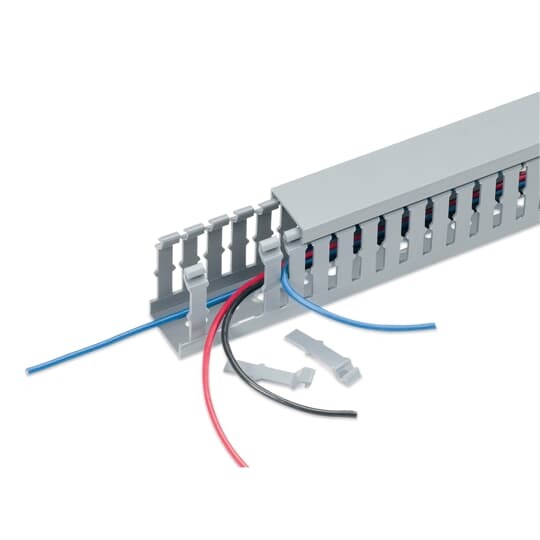Wiring Duct Halogen Free Wide Slot 3 Inch X 4 Inch  Modified PPE White