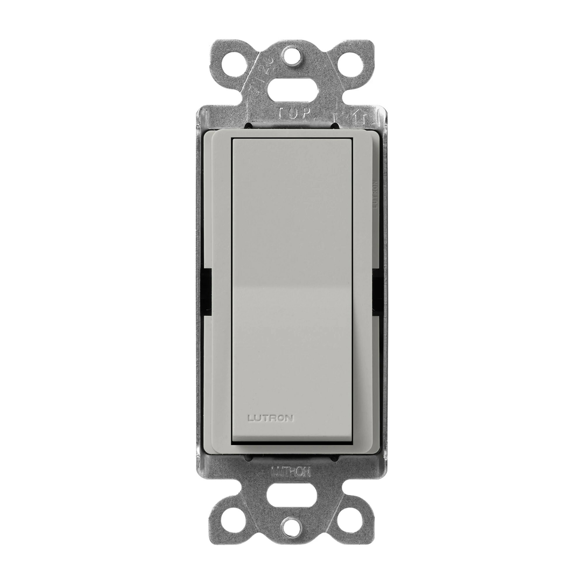 Lutron Claro 15 Amp, 3-Way On/Off Rocker Switch, Pebble