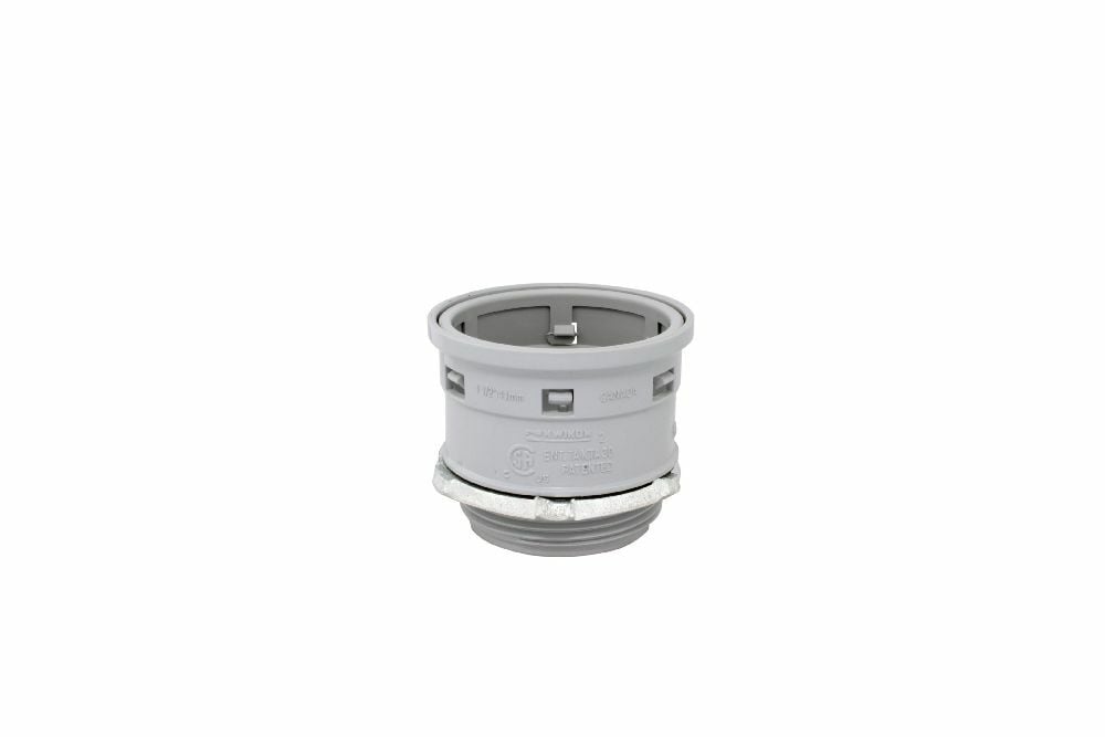 KTA30 1 1/2" PVC CONNECTOR LOCKNUT GREY KWIKON