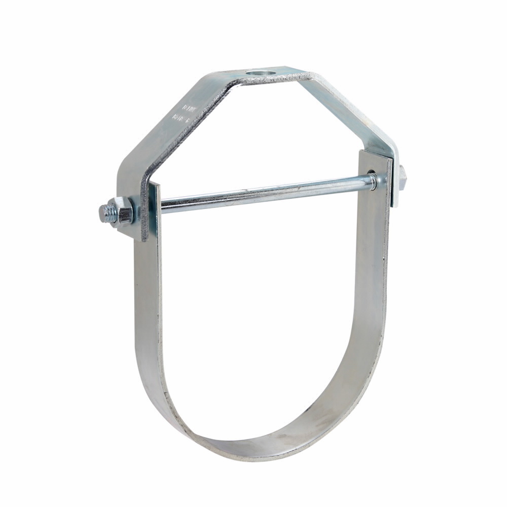 Eaton B-Line series clevis hanger, 1.75" H x 12.9380" L x 11" W, Steel, Yellow zinc chromate, 8" max pipe size