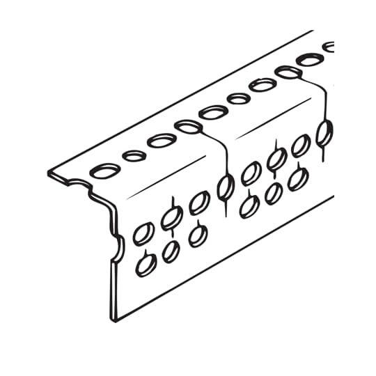 RA-225-10 Heavy-Duty Slotted Right Angle Strut Channel, 10 ft x 1-5/8 inch x 2-3/8, Steel, 14 Gauge