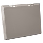 Polycarbonate Opaque Hidden-hinge Enclosure Cover, 8 Inches X 8 Inches