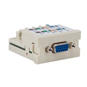Multimedia Outlet System, VGA Enhanced Video Connector, PC End, Female to 110-Style, Ivory