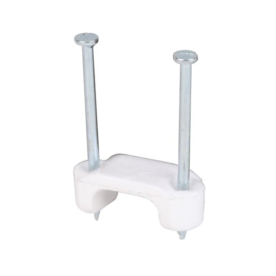 Staples, Cable, Size 1/2 Inch, Plastic, For use with 2-Wire #12 or #14 Romex, UF, and other Non-Metallic Cable