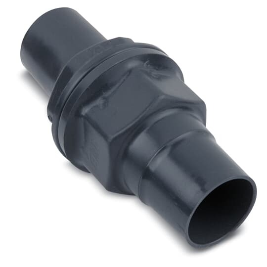 PVC Coated Explosion and Dust-Ignition Proof UNF Female Union, Pipe Size 3/4 Inch/21 Metric, 3 Piece, for Hazardous and Non-hazardous Locations, Overall Length 2.13 Inch/54.10 Millimeters, Overall Diameter 1.81 Inch/45.97 Millimeters, Electrogalvanized Steel, Gray