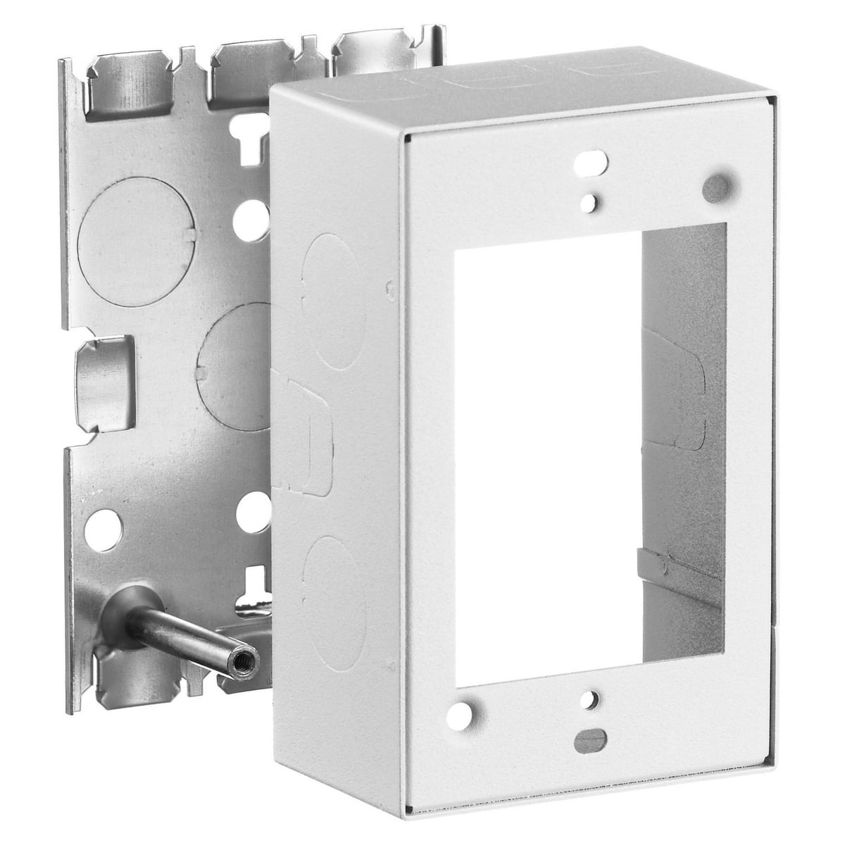 Metal Raceway, Box, 1-Gang, Standard Depth, HBL500/700/750 Series, White