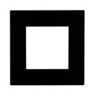 Square Black Faceplate for NICOR DLE4 Series Downlights (Square)
