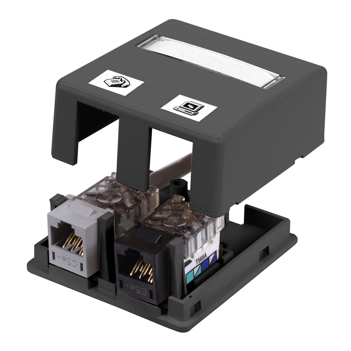 iStation Surface Mount Box, 2-Port