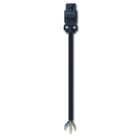 Cable Infeed for EL LED Enclosure Lights, 6.56 Ft., 100-240 VAC, 3-Pole, Black