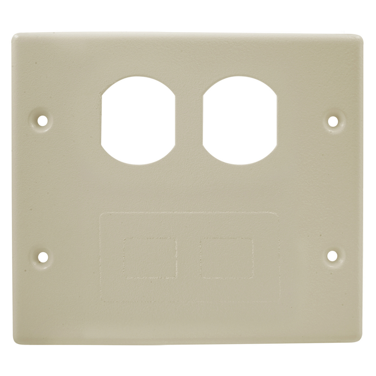 Metal Raceway Plate, Double, Duplex/Blank, HBL4750 Series