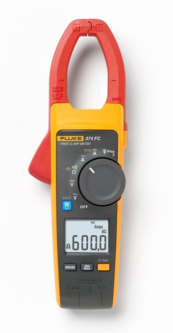 The Fluke 370 FC Series offers advanced troubleshooting performance. The iFlex flexible current probe allows for easy measurement around wires in tight spaces.  In addition, all three clamps are now part of the Fluke Connect family of wireless test tools. Clamp Meter with operating temperatur -10 Deg C to +50 Deg C, 6000 OHMS.