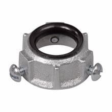 Eaton Crouse-Hinds series throat bushing, Rigid/IMC, Insulated, Malleable iron, 105C, Threadless, 2"