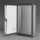 Eaton B-Line series ground mounted panel enclosure, 84" height, 18" length, 38.75" width, NEMA 12, Hinged cover, M12FS enclosure, Ground mount, Large single door, No mounting provisions, Carbon steel, Oil-resistant gasket