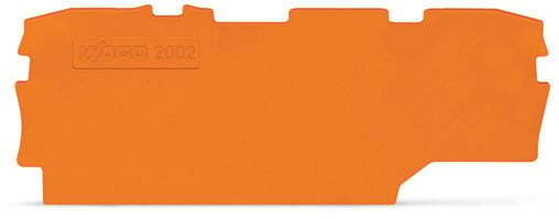 End and intermediate plate; 1 mm thick; orange