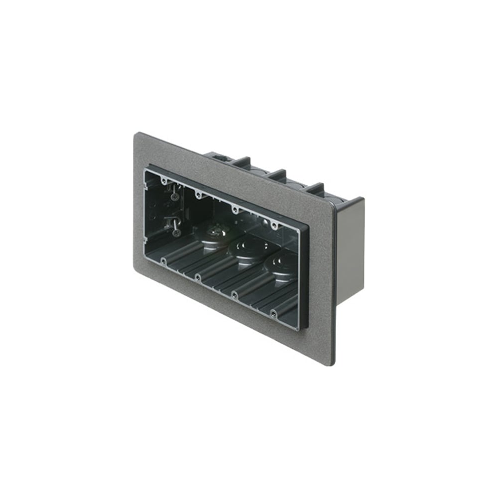 One Box Vapor Boxes for Devices. Flange forms a protective barrier against air infiltration. 2 Hour Fire Rating. Four Gang. Screw On. 81 cu. in.