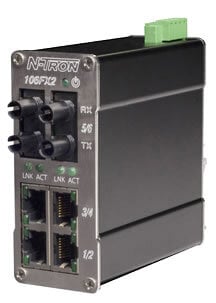 106FX2 MDR Unmanaged Ethernet Switch, SC 2km