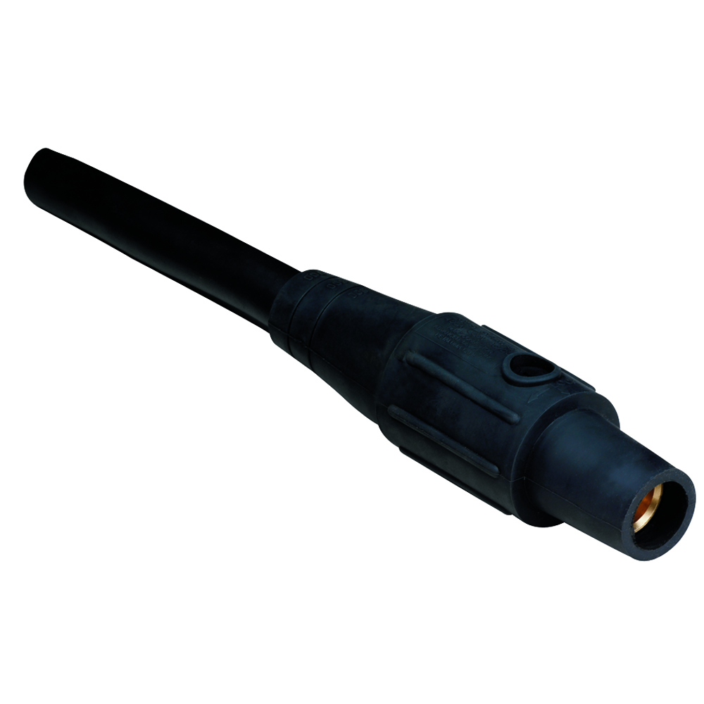 Female Cam Device Plug, 400A 600V, Black