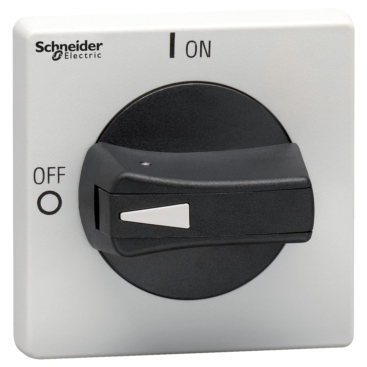 Disconnect switch, TeSys VLS, protruding rotary handle, screw mounting, 65x65 mm, black handle, 5 mm shaft