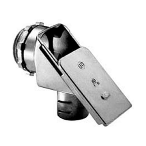 Connector, Screw-In, Zinc Die Cast, Flex Size 1 Inch, 90 deg