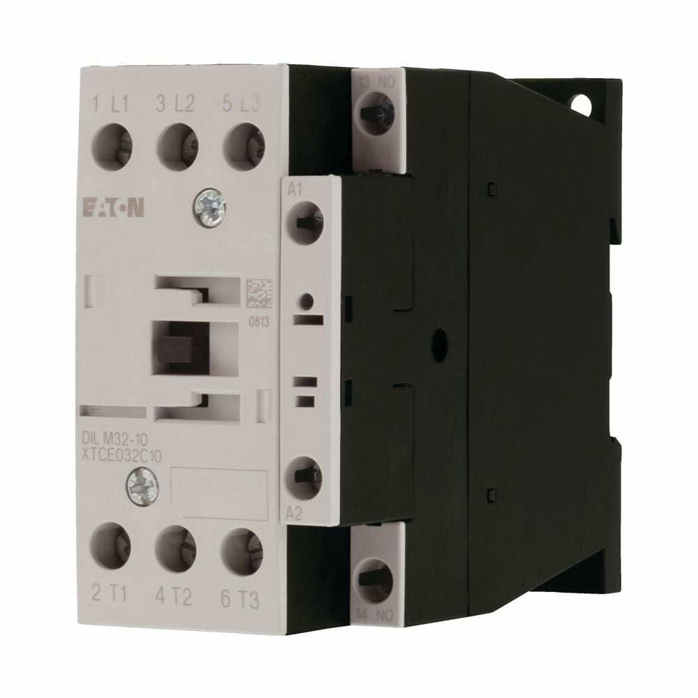 Eaton Moeller series DILM Contactor, 3 pole, 380 V 400 V 15 kW, 1 N/O, 380 V 50 Hz, 440 V 60 Hz, AC operation, Screw terminals