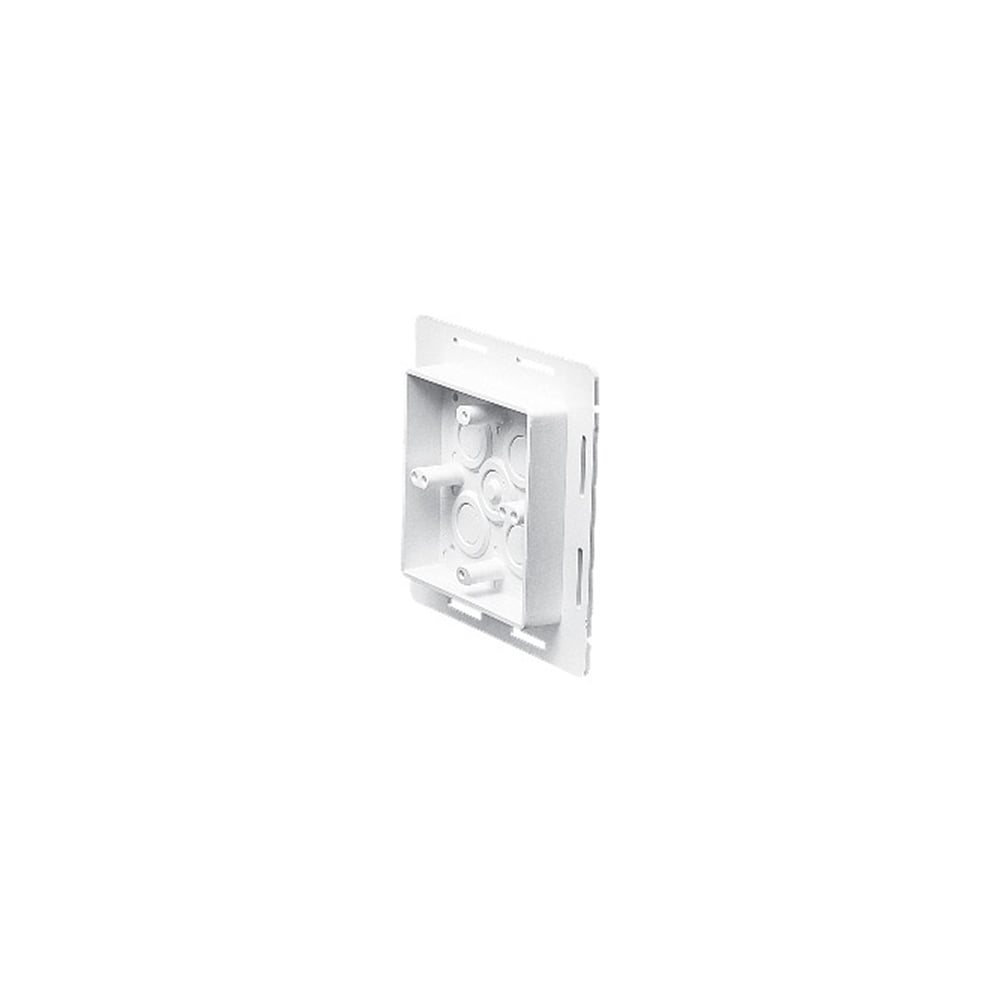 Works on all siding types. Before or after siding is up, Mounting holes on inside of box. Textured paintable surface. NM cable connector provided. Provides a .895 J-channel. 15-1/2 cubic inch box. With Flange.