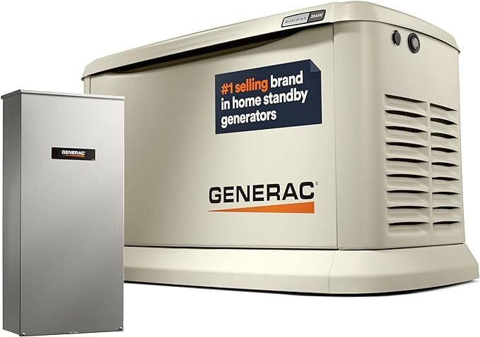 26/22.5 kW Air-Cooled Standby Generator, Aluminum Enclosure, 200 SE ATS (not CUL)