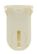 Fluorescent Lampholder, Medium Bi-Pin, Snap-In, White
