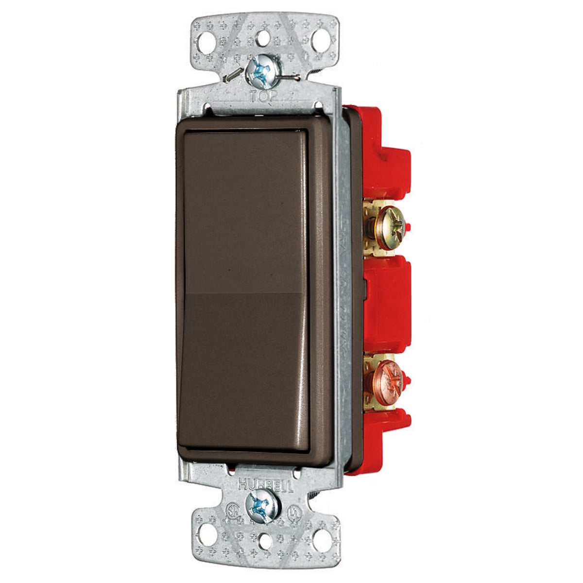tradeSELECT Decorator Switch, Residential Grade, Rocker Switch, General Purpose AC, Four Way, 15A 120/277V AC, Push Back and Side Wired