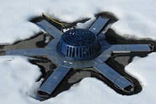 ROOF DRAIN DEICING 6 RAY FLAT ROOF DRAIN JIG