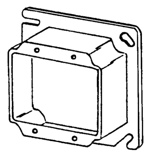 Features:Configuration Double Device, Standard:UL E18095, Material:Steel, Shape:Square, Size:4 X 4 X 1.25IN, Cubic Capacity:15CI