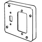 Square Cover, Appleton, 4-11/16" raised surface, 1/2" depth, Volume: 10 Cubic Inch, One Toggle Switch, One GFCI Device, UL Standard: 514A, UL Listed: E2527, NEMA: OS-1