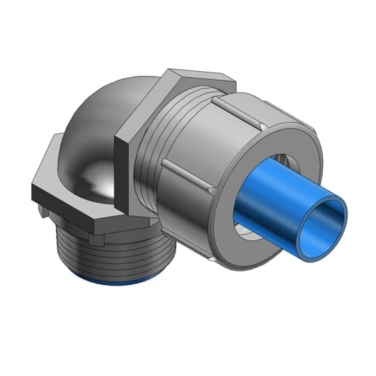 3/4 Inch 90 Degree Steel Liquidtight Bullet With Nylon Insert