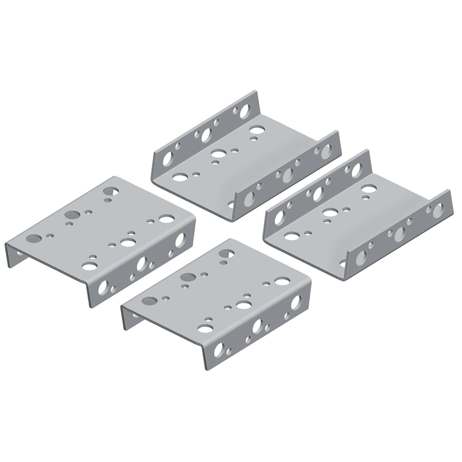 Reinforced coupling kit to carry heavy loads, PanelSeT SFN, Spacial SF, set of 4 connectors and fixing elements