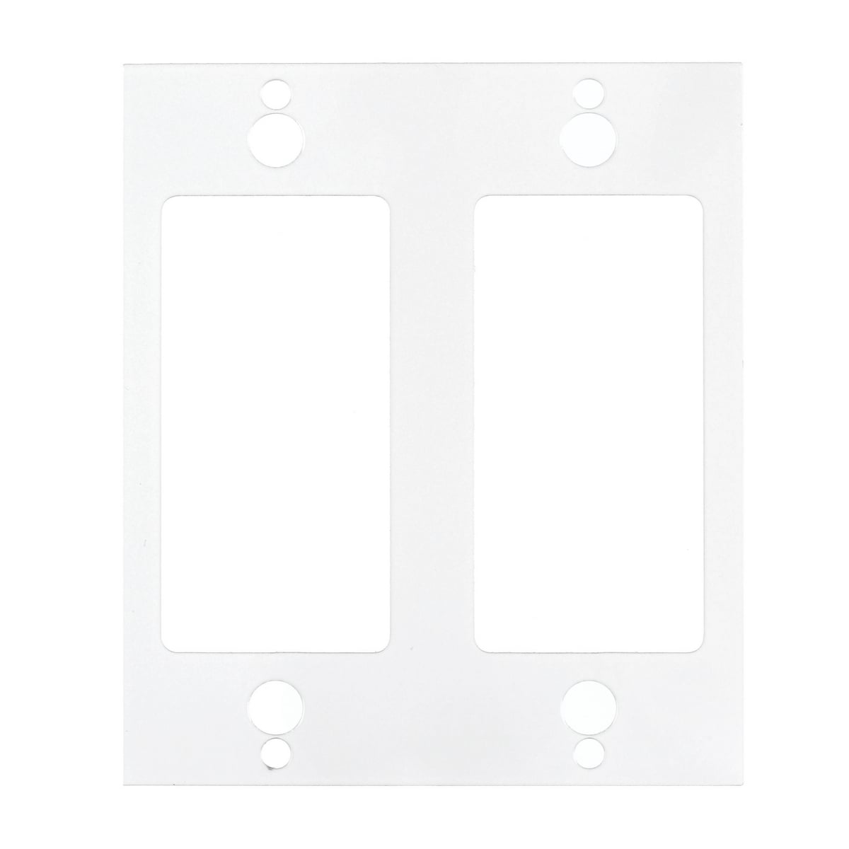 Fire Rated Poke Throughs, Recessed 8" Series, Sub Plate, Center, Two Gang, (2) Style Line Decorator Openings